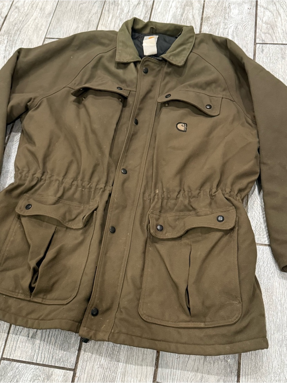 Carhartt Vintage C41 Men's Olive Field Utility Jacket size XXL
